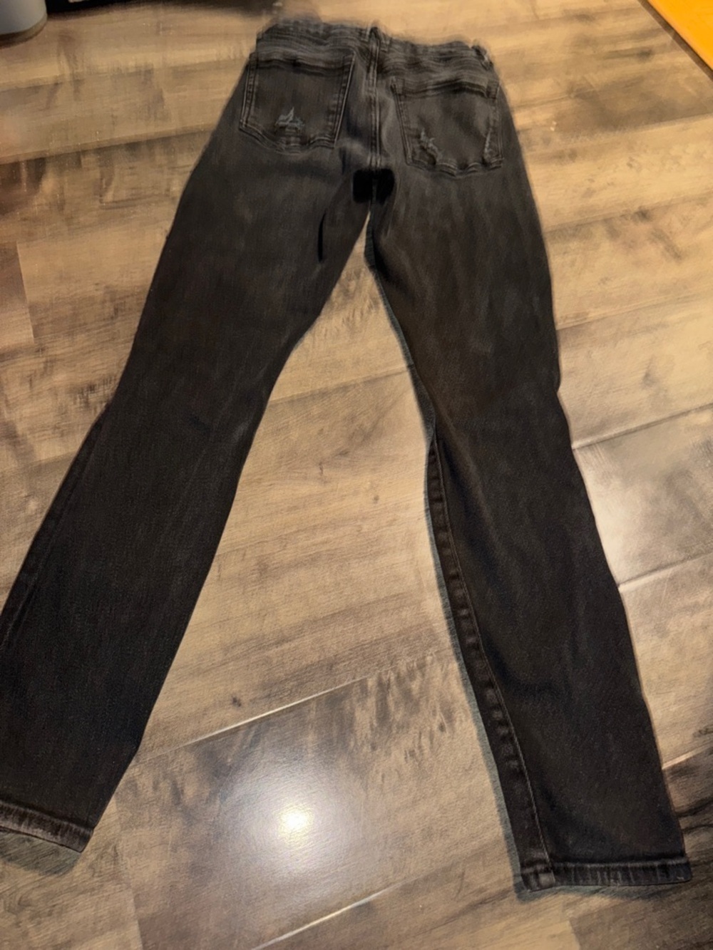 Good American Black Distressed Skinny Jeans High Rise Sz 2/26 Khloe K - Picture 3 of 12